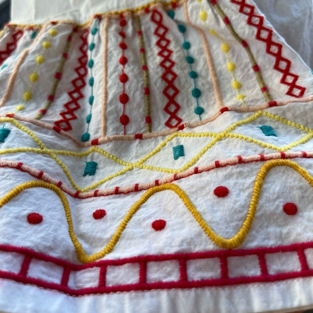 BeachLunchLounge Embroidered Blouse XS - Picture 6 of 6